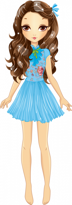 beautiful fashion girl with white banner (6).png | Pinterest | Dolls ...