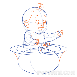 How To Draw A Baby Taking A Bath – Pop Path