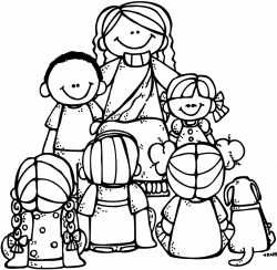Jesus And Children Coloring Page With Loves The Peachy Design Me ...