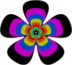 60S Retro Clip Art | Flower image - vector clip art online, royalty ...