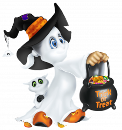 Cute Halloween Ghost Clipart | Gallery Yopriceville - High-Quality ...