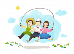 Jump Ropes Clip art - Three people jump rope together 1024*753 ...