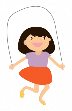 OnlineLabels Clip Art - Girl Jumping Rope
