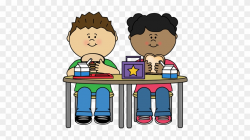 Kids Eating Lunch Clipart - Png Download (#1666919) - PinClipart
