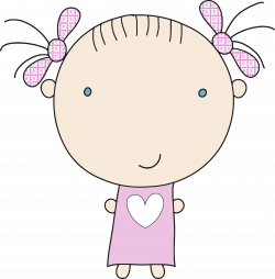 Clipart - Little Girl In Pajamas