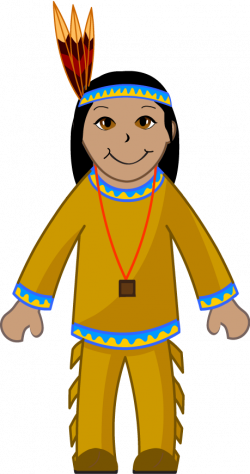 Indians clipart indian boy - Pencil and in color indians clipart ...