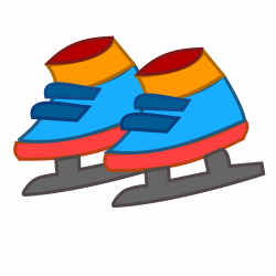 Clipart - skating shoes icon