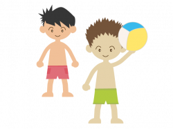 Sea | Child | Beach volleyball - Summer illustration | Free image ...