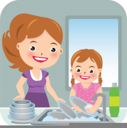 Kids Washing Dishes Clipart | Free Images at Clker.com ...