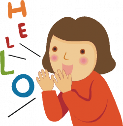 28+ Collection of Kids Saying Hello Clipart | High quality, free ...