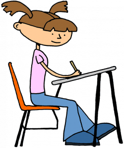 Student Doing school Desk Teacher Clip art - Children Writing ...