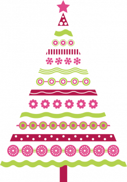 Pink Christmas Tree Clipart | find craft ideas