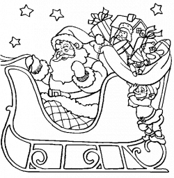 Father christmas coloring pages christmas card with santa coloring ...