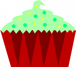 Christmas Cupcake Clip Art at Clker.com - vector clip art online ...