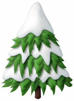 Green Snowy Christmas Tree PNG Clipart | trees | Pinterest | Snowy ...
