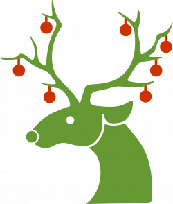 Clipart - Christmas Reindeer