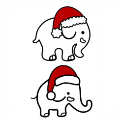 Pin by CuttableDesigns on Christmas | Christmas elephant ...
