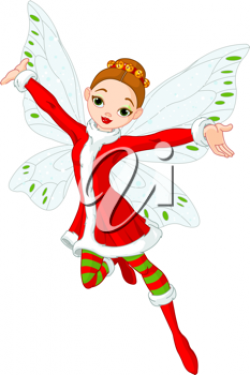 iCLIPART - Illustration of a beautiful Christmas fairy ...