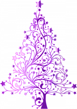28+ Collection of Purple Christmas Tree Clipart | High quality, free ...