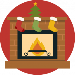 Free cute christmas fireplace clip art - Clipartix