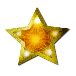 Christmas Gold Star PNG Clipart | PNG Mart