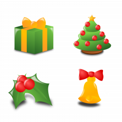 Clipart - Christmas Icon Set Collection