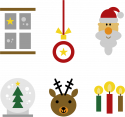 Clipart - Festive Christmas Icons