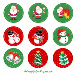 Free Printable: Santa Claus Reindeer Cupcake Topper | Free Download ...