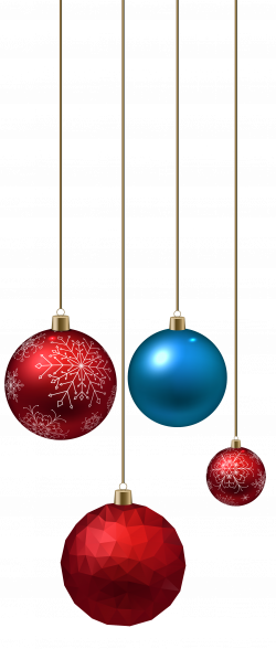 Blue and Red Christmas Ball PNG Clipart - Best WEB Clipart