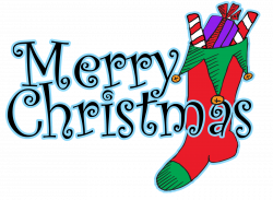 Merry Christmas Words Clipart
