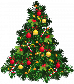 Transparent Christmas Tree with Ornaments PNG Picture | Christmas 2 ...