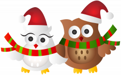 Christmas Owls Transparent Clip Art Image | Gallery Yopriceville ...