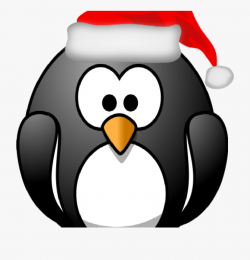 Penguin Clipart Black And White Christmas Penguin Clipart ...