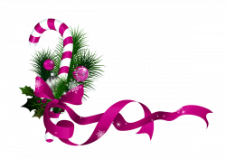 Transparent-Clipart-Image-Pink-christmas-ribbon - Free Transparent ...