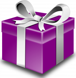 Clipart - Purple present