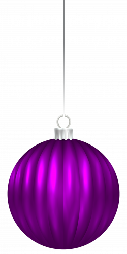 Purple Christmas Ball Ornament PNG Clip Art Image | Gallery ...