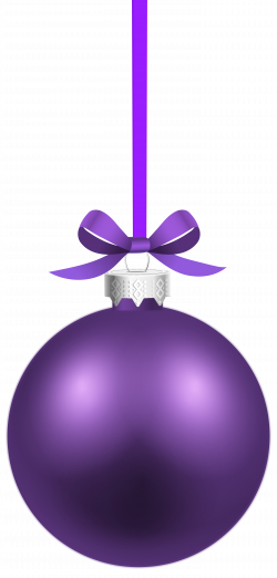 Purple Christmas Hanging Ball PNG Clipart Image | Gallery ...