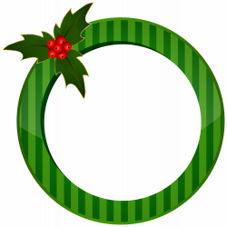 Christmas Round Green Frame Transparent Image | Gallery ...