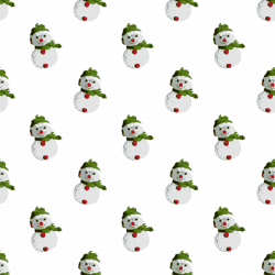 Clipart - Snowman-seamless pattern