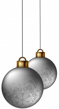 Silver Christmas Balls PNG Clipart Image | Gallery Yopriceville ...