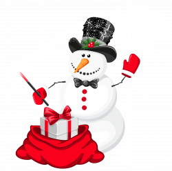Christmas Snowman Magician PNG Clipart | Gallery Yopriceville ...