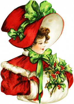 Victorian Christmas Beauty ClipArt