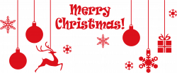 Clipart - Merry Christmas Ornamental Typography