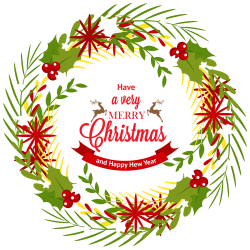 Christmas Wreath with Mistletoe PNG Clipart - Best WEB Clipart