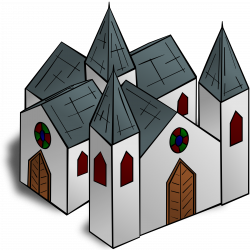 Clipart - RPG map symbols: Cathedral
