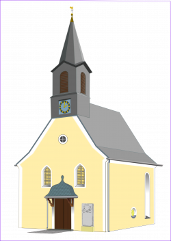 Clipart - village church