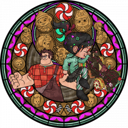 Stained Glass: Vanellope -Animated- by Akili-Amethyst on DeviantArt