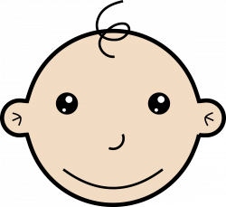 Clipart - Smiling baby