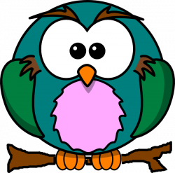 Cute Owl On Branch Clip Art at Clker.com - vector clip art online ...