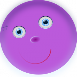 Round Purple Face Clip Art at Clker.com - vector clip art online ...